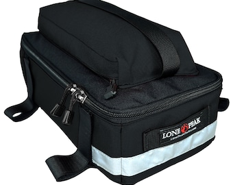 Lone Peak Shorty Bolsa para Bicicleta para Portaequipajes Trasero con Cremallera y Bolsillo/Paquete de Bolsa de Almacenamiento para Asiento de Bicicleta Duradera y de Gran Capacidad/Nylon 1000 D