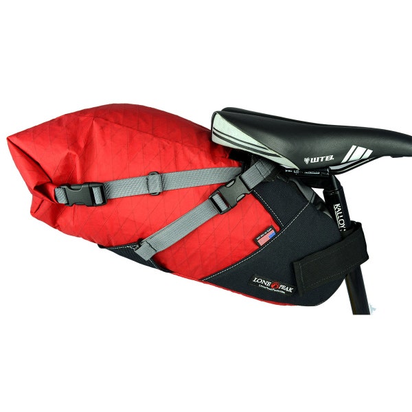 Lone Peak Expediton 3-Roll Bicycle Seat Bag | | Bike Saddle Bag | Superior Mount - Durable Seat Pack | Bikepacking Bag | 1000 D Nylon