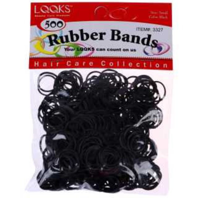 LQQKS Rubber Band Small Black 250PC/PK Etsy