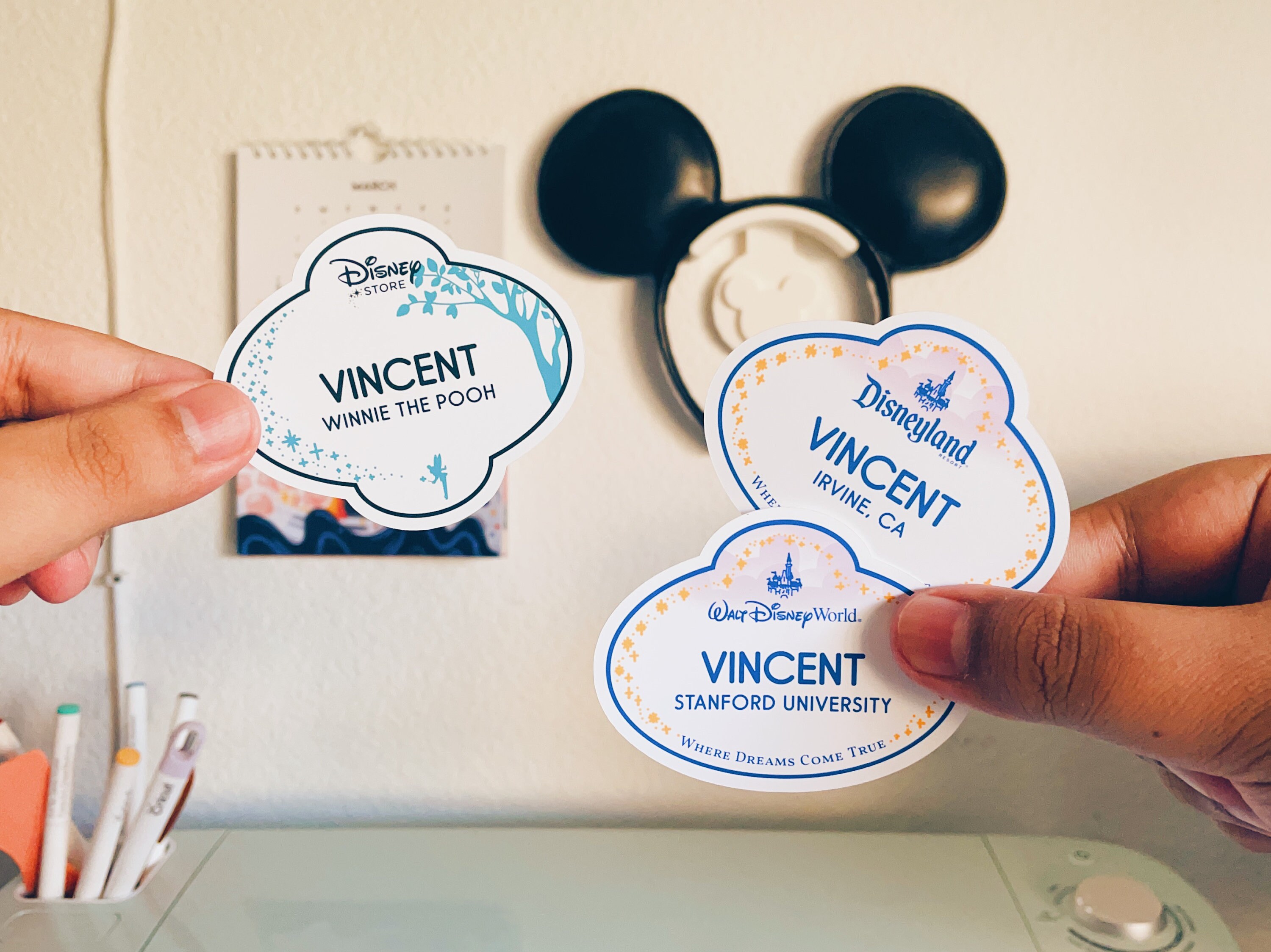 Custom Disney Cast Member Name Tag  Sticker | Disney Water Bottle Hyd…