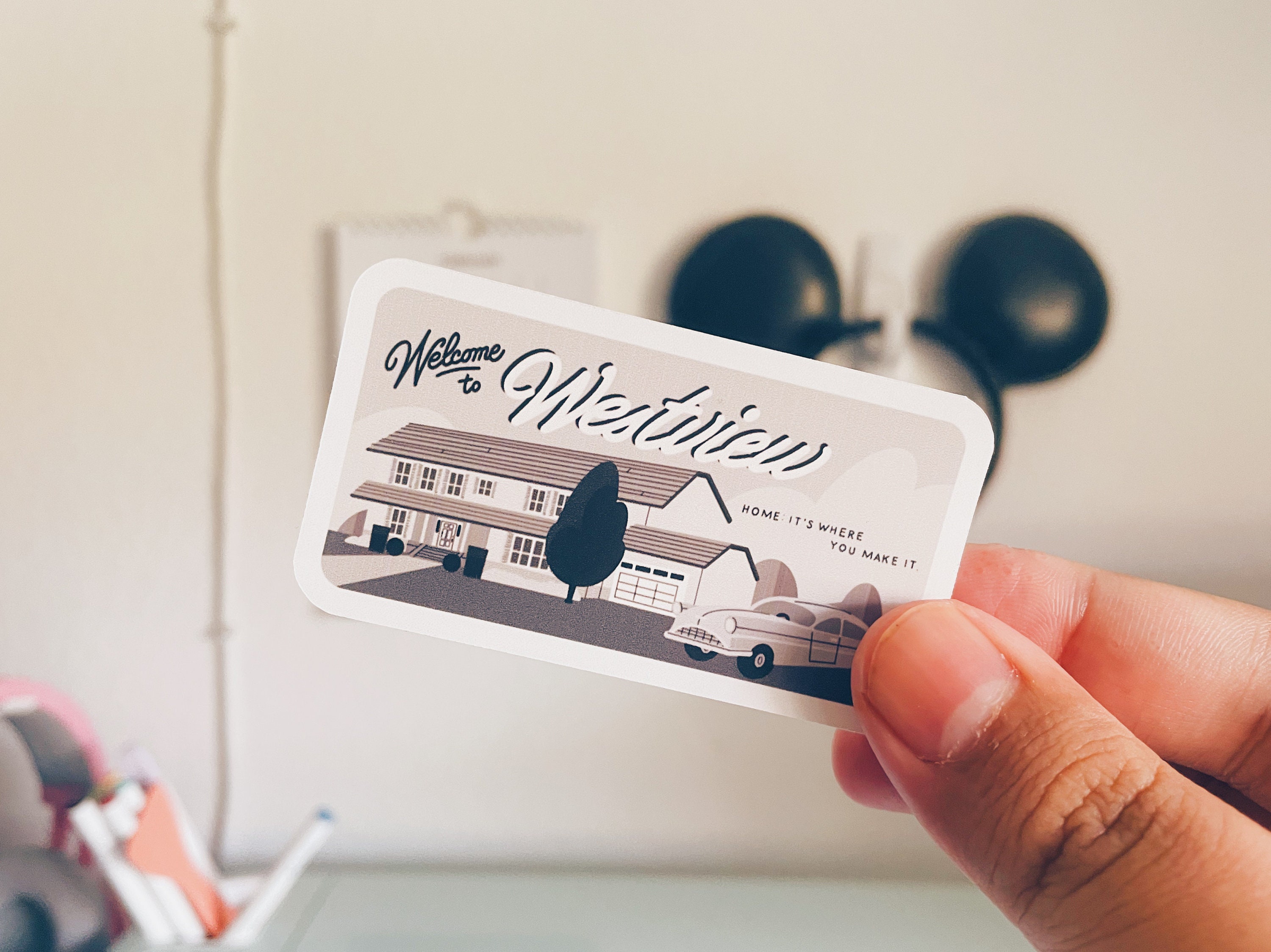 Welcome to Westview WandaVision  Sticker | Disney Movie Cellphone Wat…