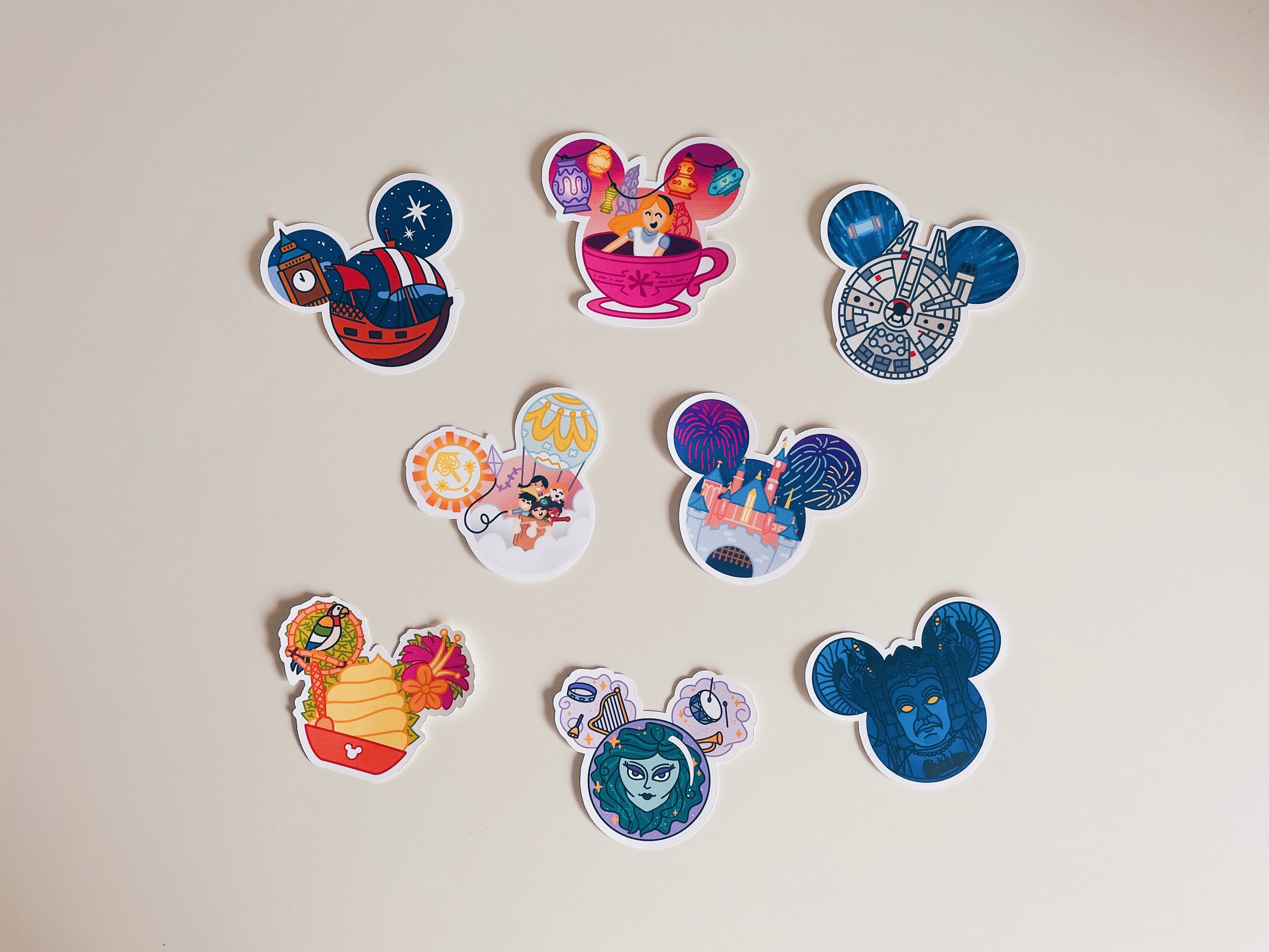 Hidden Mickey  Sticker Pack | Disney Water Bottle Hydro Laptop Planne…
