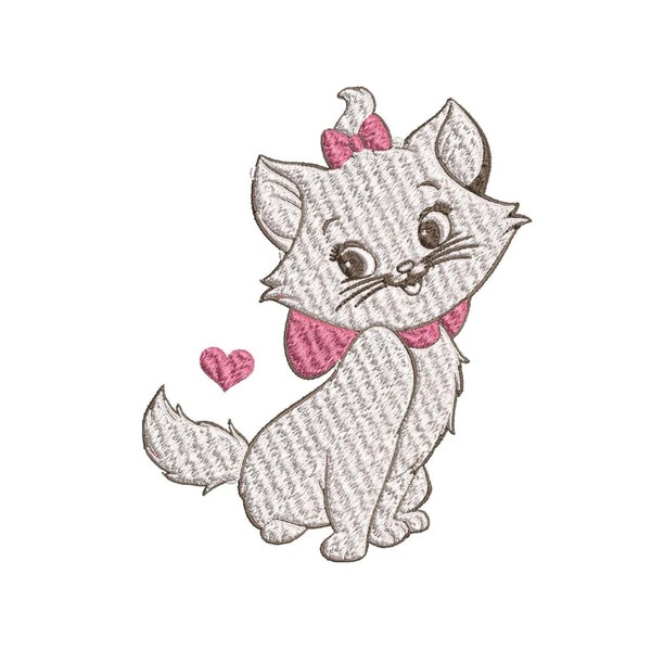 Marie Cat Embroidery Design / Marie Cat Embroidery / Katzenstickerei Design Maschinenstickerei Muster / Instant Download