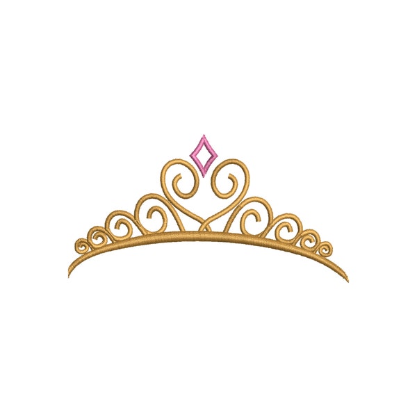 Crown embroidery designs - Princess crown embroidery design machine embroidery pattern - Beauty Pageant Crown design - princess queen crown