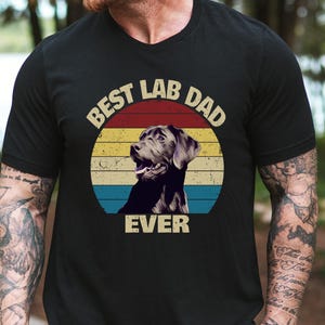Chocolate Lab Shirt, Chocolate Lab Dog Dad Shirt, Chocolate Lab Dad Gift, Labrador Shirt, Dog Dad Gift, Father;s Day Gift 画像 6
