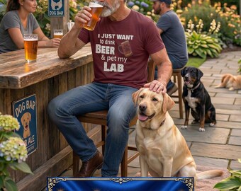 Lab dad shirt, funny Lab shirt, dog dad beer shirt, Lab lover gift, Father's Day gift, beer lover tee