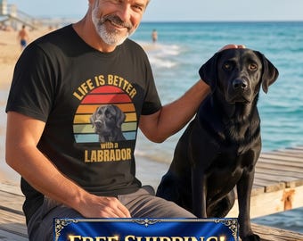 Black Lab Shirt, Dog Mom Shirt, Dog Dad Shirt, Dog Lover Gift, Labrador Gift