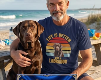 Chocolate Lab Gifts, Dog Mom Shirt, Dog Dad Shirt, Dog Lover Gift, Chocolate Lab Gift