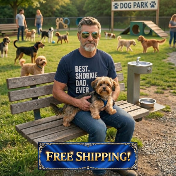 Shorkie shirt, Dog dad shirt, Shorkie dad gift, Funny dog dad tee, Father's Day gift, Shorkie gifts