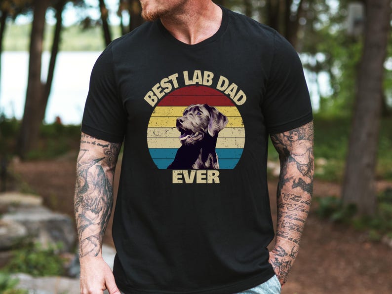Chocolate Lab Shirt, Chocolate Lab Dog Dad Shirt, Chocolate Lab Dad Gift, Labrador Shirt, Dog Dad Gift, Father;s Day Gift 画像 6