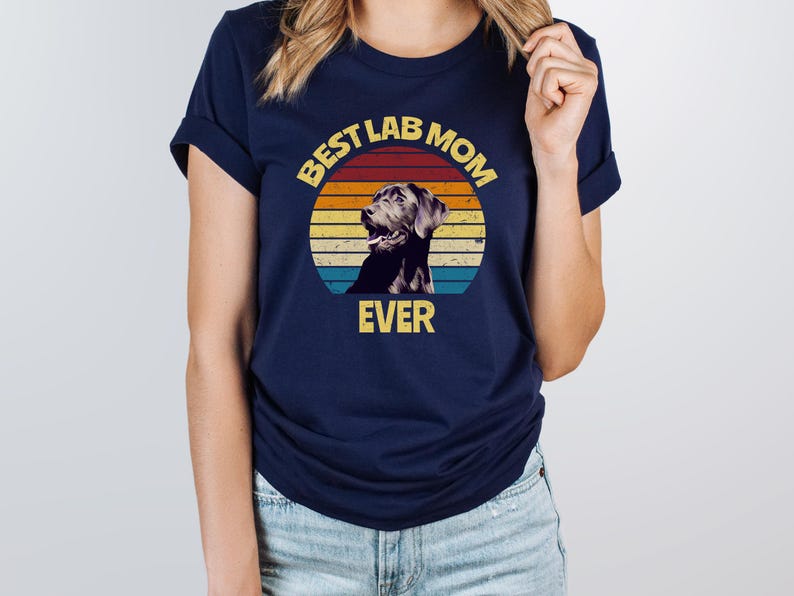 Chocolate Lab Mom Shirt, Dog Mom Shirt, Best Lab Mom Ever Tee, Chocolate Labrador Gift, Chocolate Lab Gift, Mother's Day Gift image 7