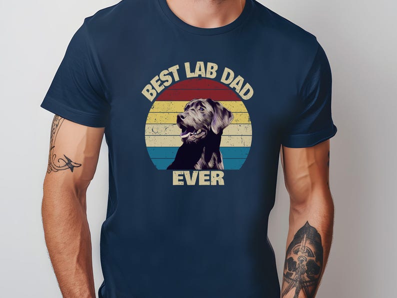 Chocolate Lab Shirt, Chocolate Lab Dog Dad Shirt, Chocolate Lab Dad Gift, Labrador Shirt, Dog Dad Gift, Father;s Day Gift 画像 7