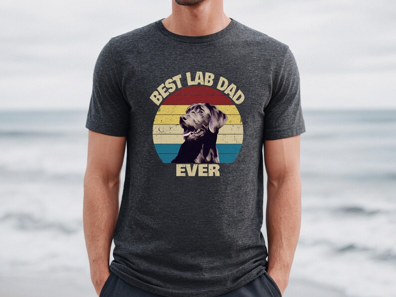 Chocolate Lab Shirt, Chocolate Lab Dog Dad Shirt, Chocolate Lab Dad Gift, Labrador Shirt, Dog Dad Gift, Father;s Day Gift 画像 9