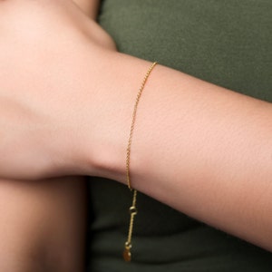 Kabel ketting armband Gouden armband Perfect voor dagelijks gebruik Beste cadeau voor haar