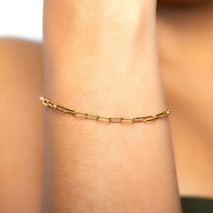 Paperclip Bold Chain Bracelet Gold Bracelet Perfect for Everyday Wear Best Gift for Her