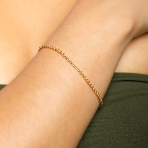 Rolo Chain Bracelet Gold Bracelet Perfect for Everyday Wear Best Gift for Her