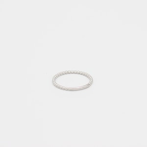 Kralen ring zilver eenvoudige ring voor stapelen ring minimalistische dunne band ring cadeau voor haar