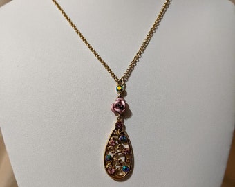 Avon Rose Pendant - Etsy Hong Kong