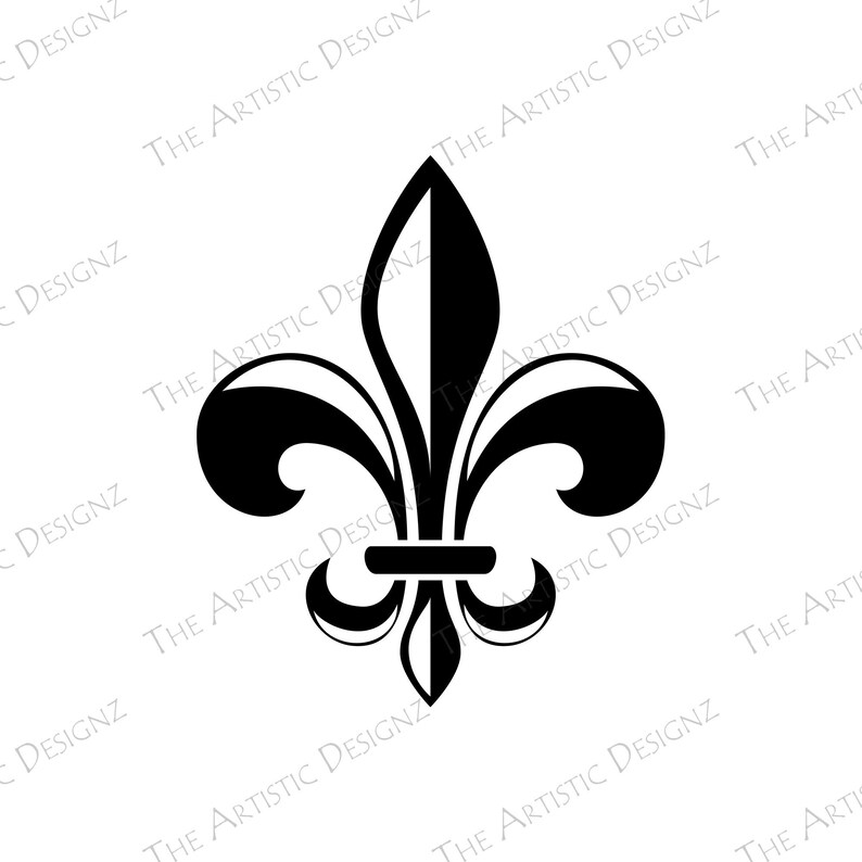 Fleur De Lis SVG Shape Clipart SVG Silhouette Vector Cut - Etsy Australia