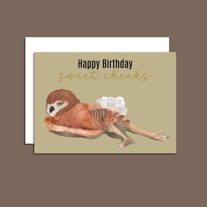 carte d'anniversaire | Aquarelle | Anniversaire drôle | Hibou