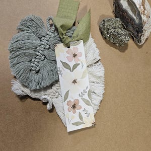 Hand Painted Watercolor Bookmark | Bookmarks | Floral Watercolours | Original Painting | Book Accessories