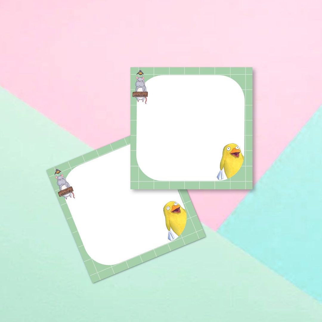 Notepads Memopads, Spirited Away Notepads , Ghibli Memopads , Cute