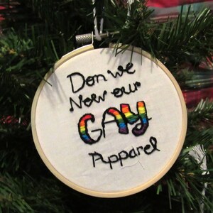 Don We Now Our Gay Apparel LGBTQ Holiday Christmas Tree Ornament