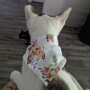 Party Hat Animals Bandanas for Dogs or Cats, Pet Bandanas