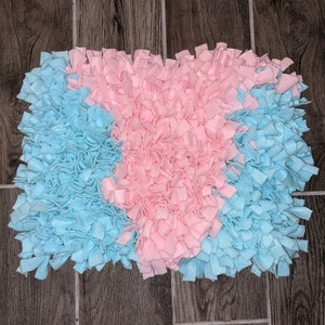 16×12 Handmade Snuffle Mat for Dogs with Rubber Base - Colors Vary!