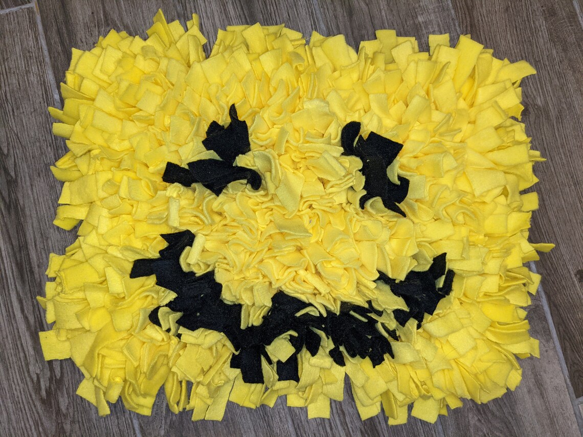 1612 Handmade Snuffle Mat for Dogs With Rubber Base Colors Etsy