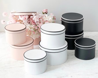 French Style Box, Flower Box, Planter Flower Box, Gift Box, Holiday gift, Flower Arrangement, Gift Wrapping, Round Box, Christmas, Holiday