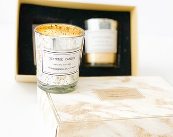 Luxury Candle Sets, Scented Candle Sets, Candle Gift Set, Scented Soy Wax Candles, Black Candles, Chic Candles, Home Decor, Mother’s Day