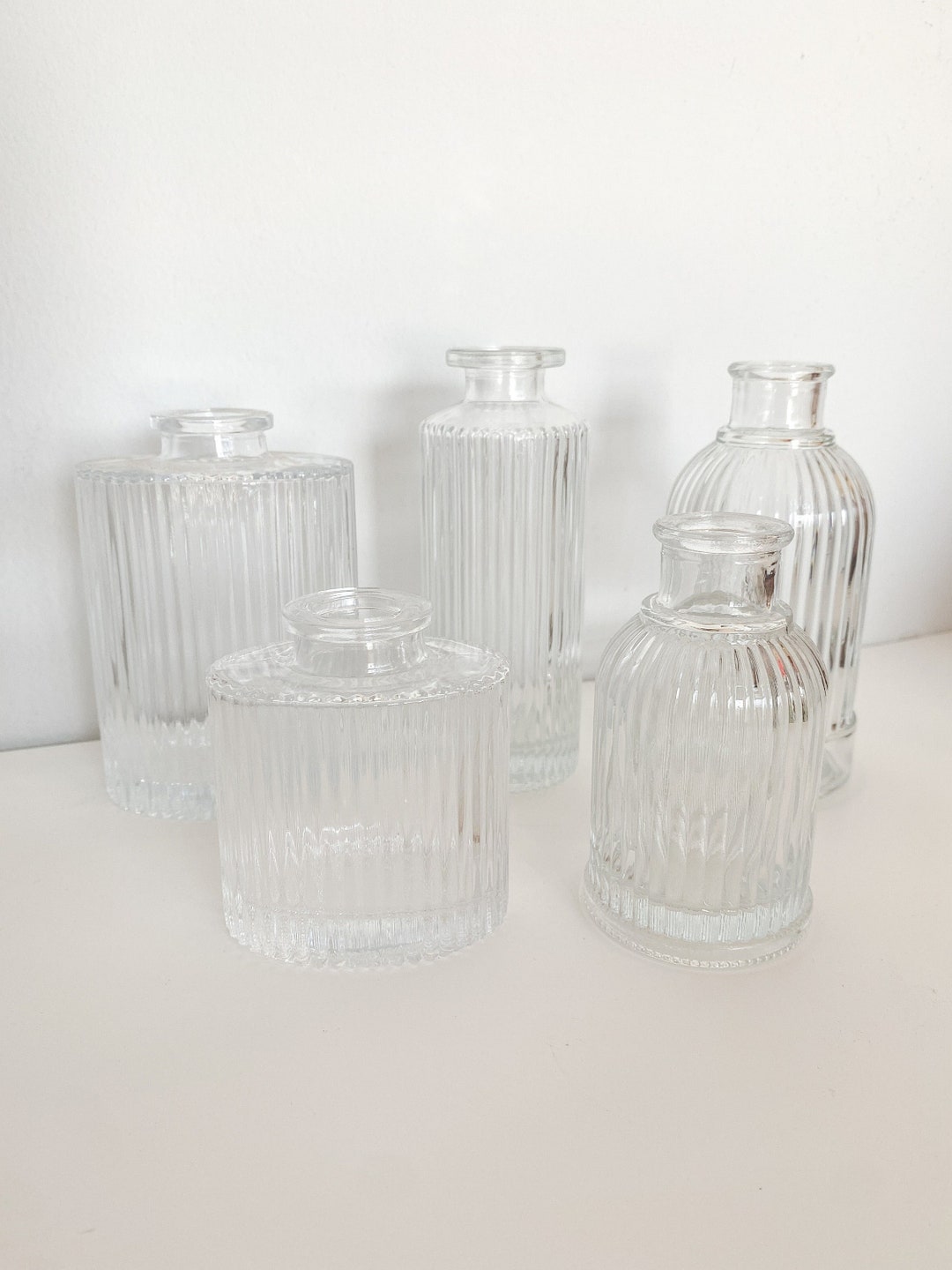 Crystal Bud Vases, Glass Vase, Bud Vase, Flower Vase, Plant Vase