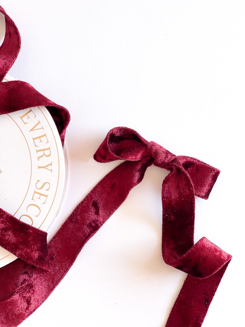 Luxury Velvet Ribbons 4 Colours Gift Wrapping Flower Etsy