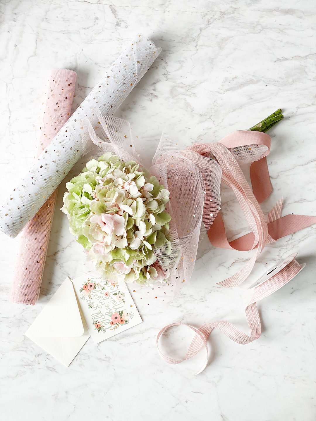 Sparkly Gauze Wrapping Roll, Wrapping Paper, Gift Wrap, Flower Bouquet