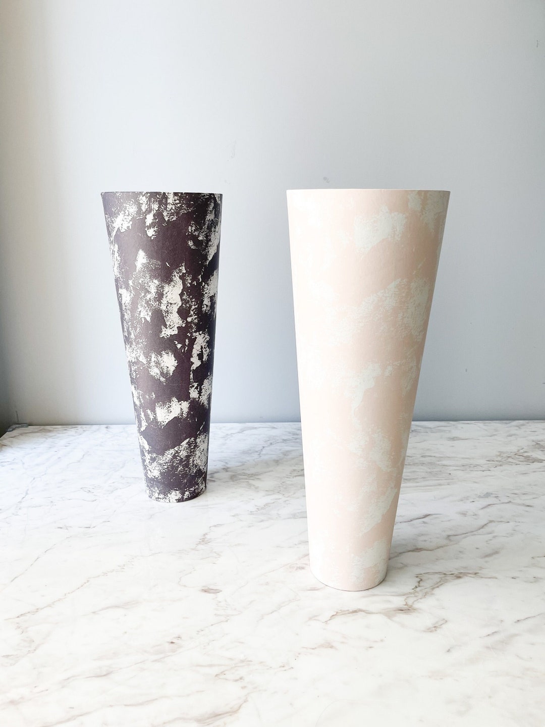 Cone Flower Box Cone Gift Box Cone Shape Holiday Gift Etsy