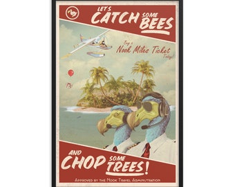 Dodo Airlines Propaganda - Framed poster