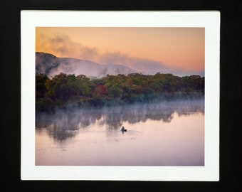 Autumn Lake Landscape - Framed Print Photography