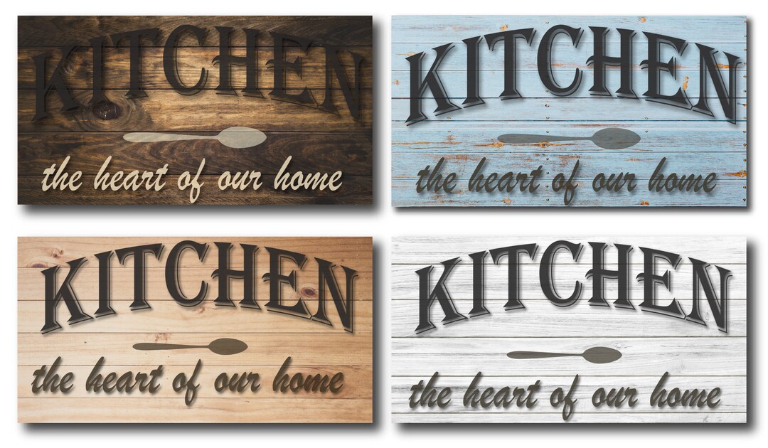 Kitchen is the Heart of the Home Wall Decor Sign Etsy