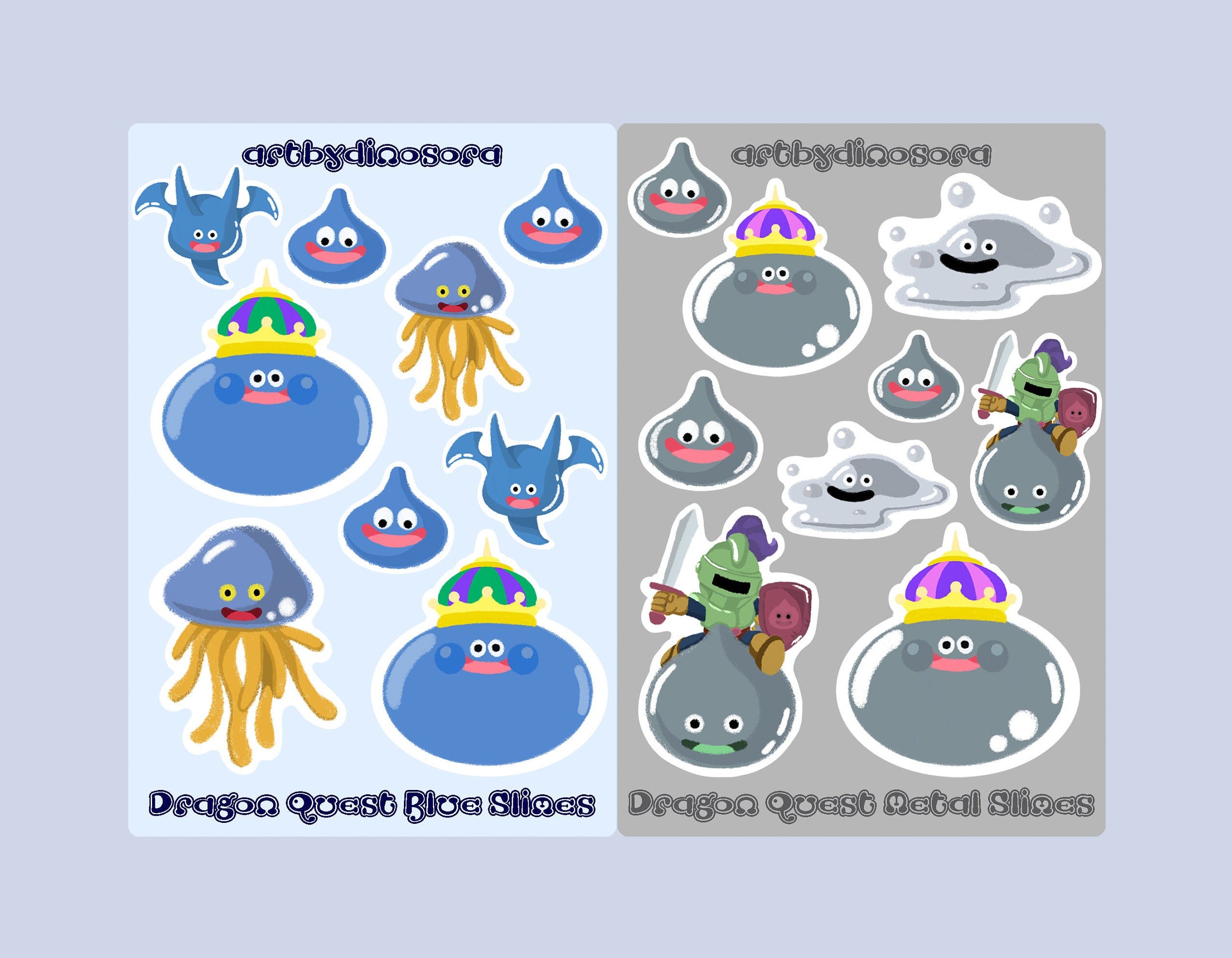 Dragon Quest Sticker Sheet Set DQ Slime DQ Slime Sticker Etsy