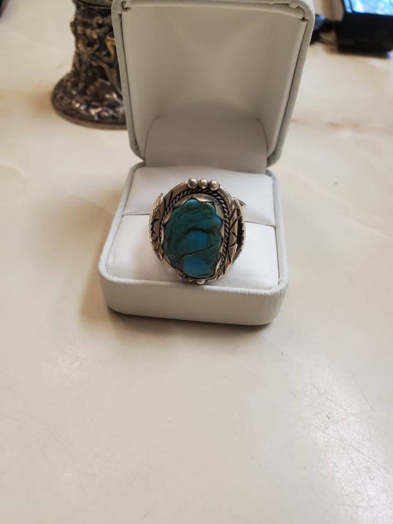 Turquoise Statement Ring - image 1