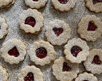 Artisan Linzer Tart Cookies