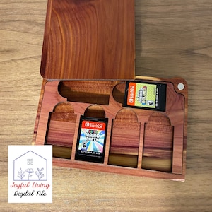 Switch game case, SVG, wood, laser cut, game cartridge