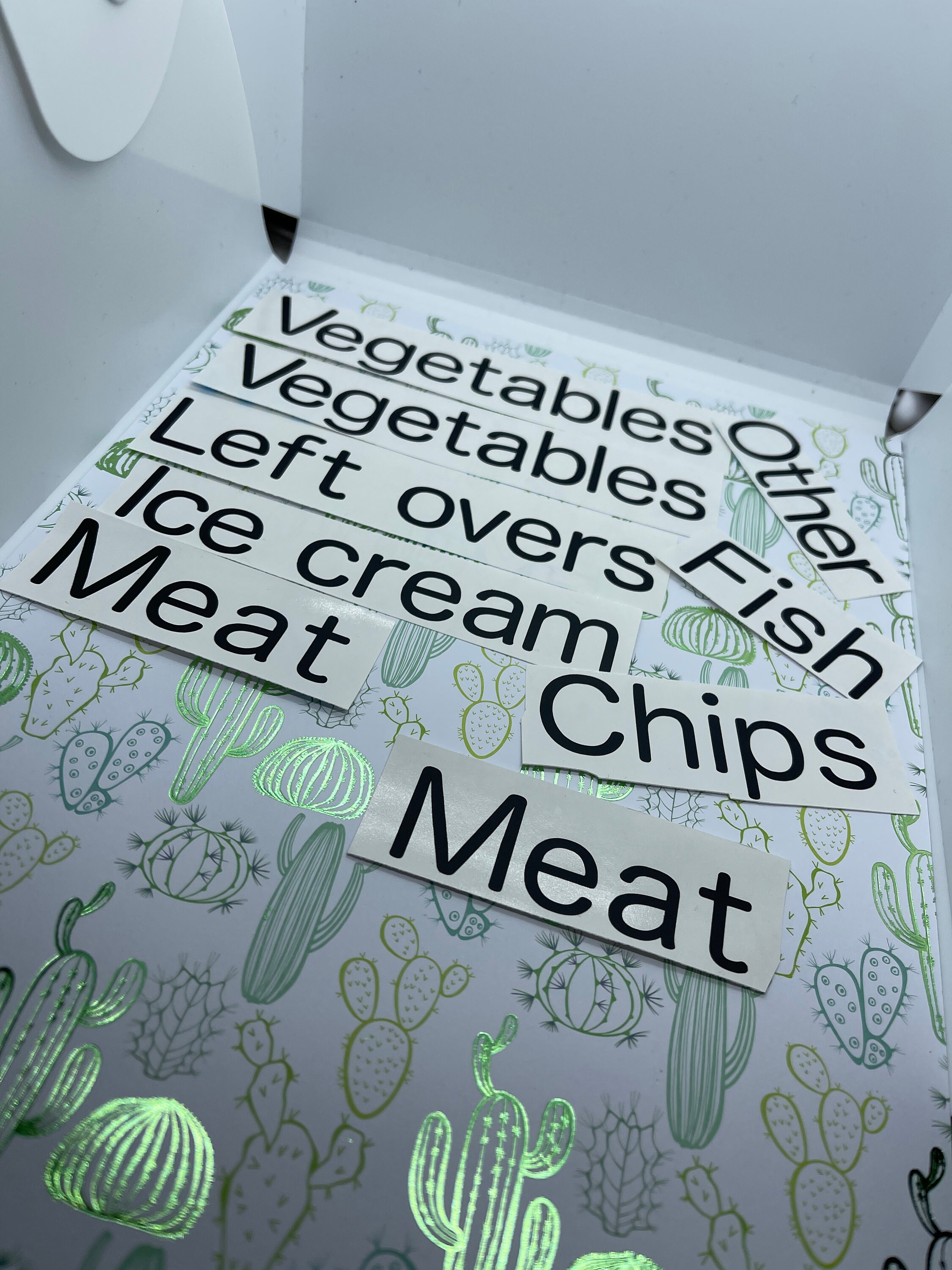 Freezer Label Vinyl Decal Bundle Etsy