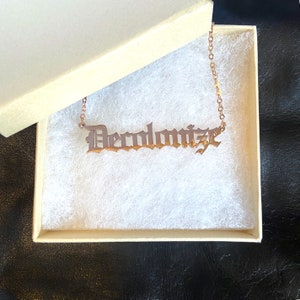 Decolonize Necklace - Stainless steel