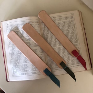 Leder Lesezeichen, Personalisiert, Vater geschenk, Lehrer geschenk, handgemacht, veg tan Leder, Naturleder, Geschenkidee