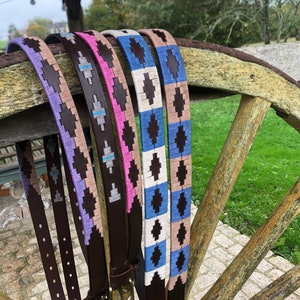 Cavalls Polo Belt Ledergürtel 2,5 cm oder 3,5 cm breit Herrengürtel Damengürtel Geschenk für Ihn personalisierbar