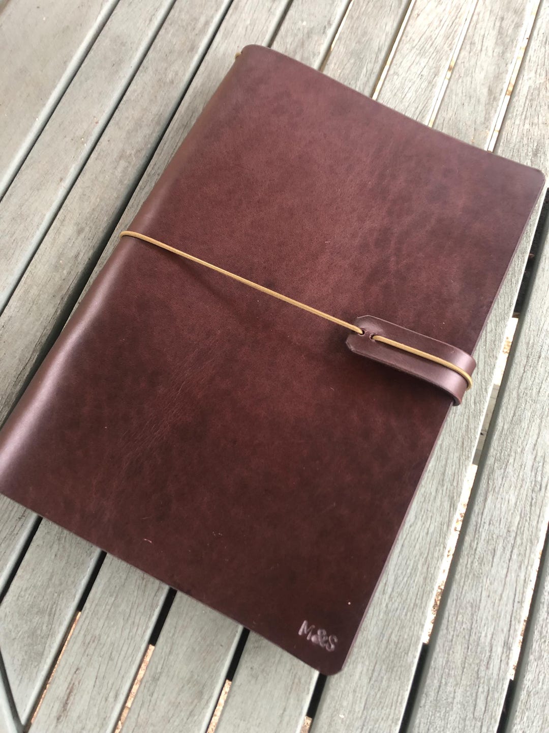 A4 Leather Traveler's Notebook Cover, Handmade, Refillable Journal - Etsy