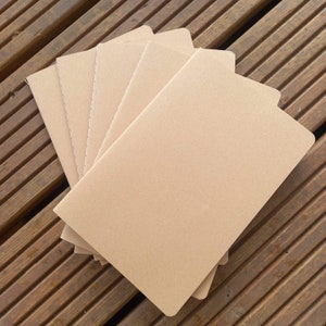 Lotto di 2 inserti per quaderni A5 Kraft per copertine di quaderni, a righe o vuoti, diari, quaderni da viaggio, quaderni a righe, quaderni vuoti