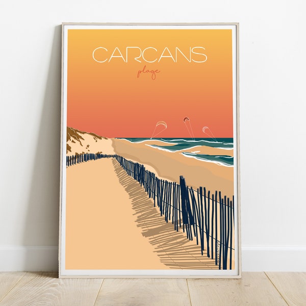 Affiche illustrée - Carcans